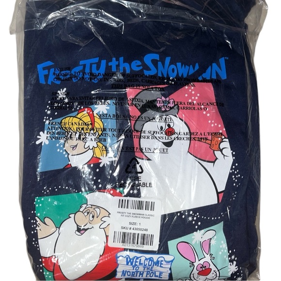 Frosty the Snowman Classic Fit Cozy Fleece Hoodie - Picture 5 of 6